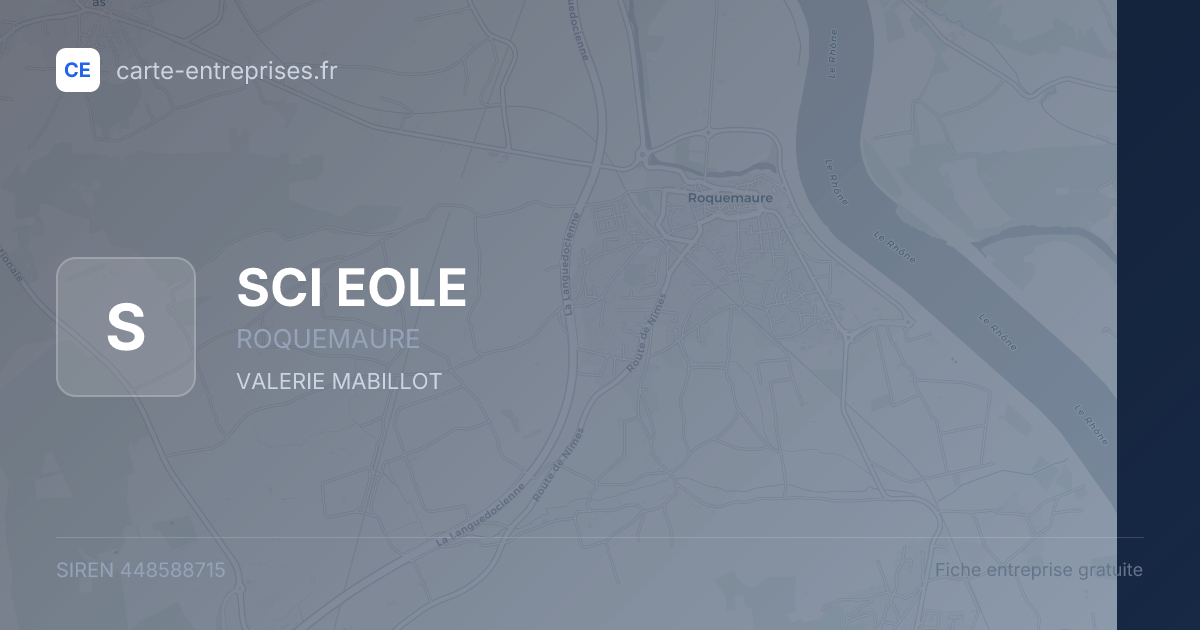 SCI EOLE — 448588715 — fiche entreprise