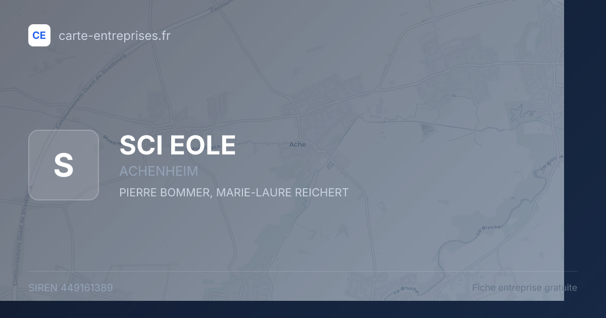 SCI EOLE — 449161389 — fiche entreprise