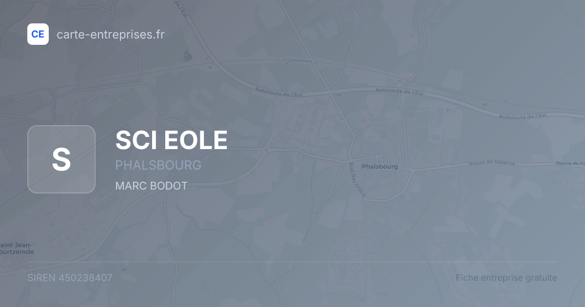 SCI EOLE — 450238407 — fiche entreprise