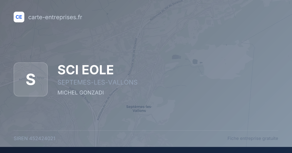 SCI EOLE — 452424021 — fiche entreprise