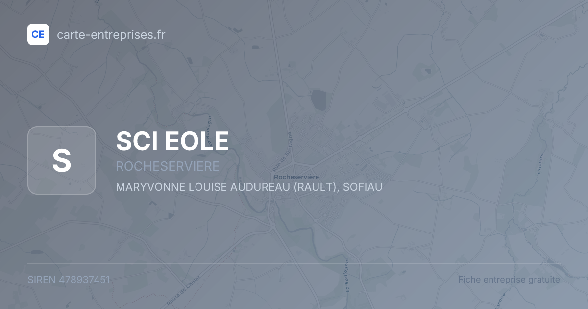 SCI EOLE — 478937451 — fiche entreprise