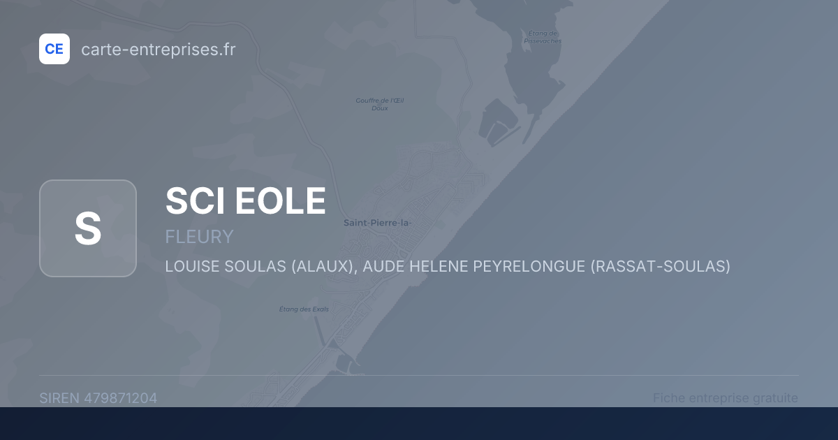 SCI EOLE — 479871204 — fiche entreprise
