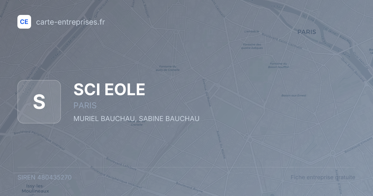 SCI EOLE — 480435270 — fiche entreprise