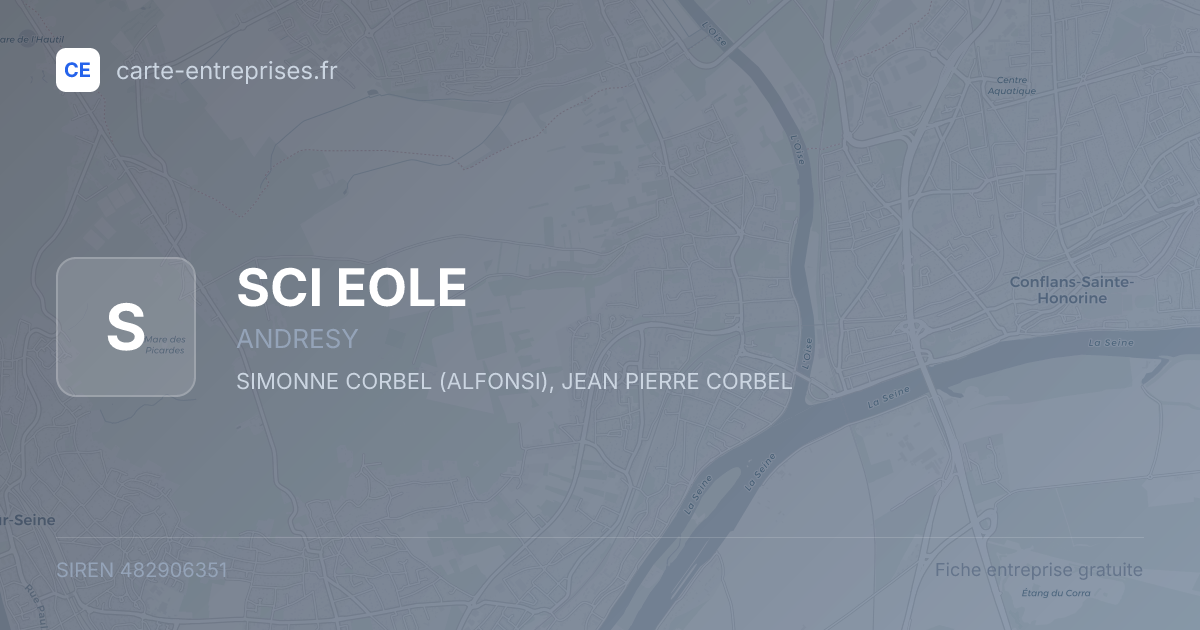 SCI EOLE — 482906351 — fiche entreprise