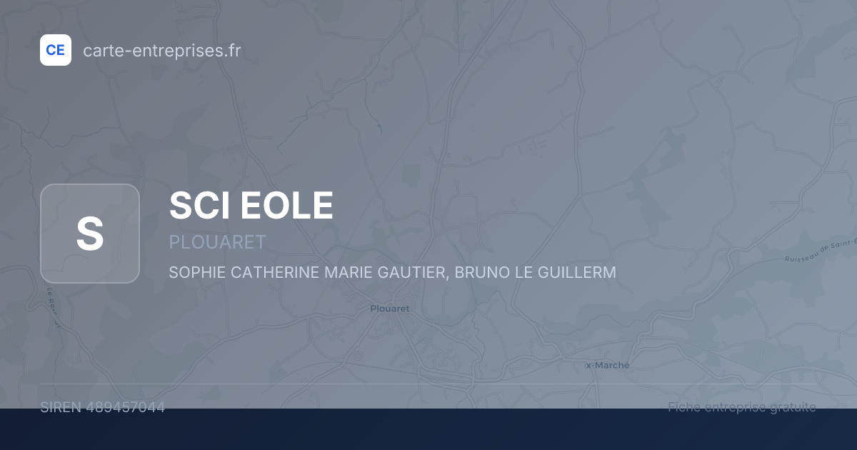 SCI EOLE — 489457044 — fiche entreprise
