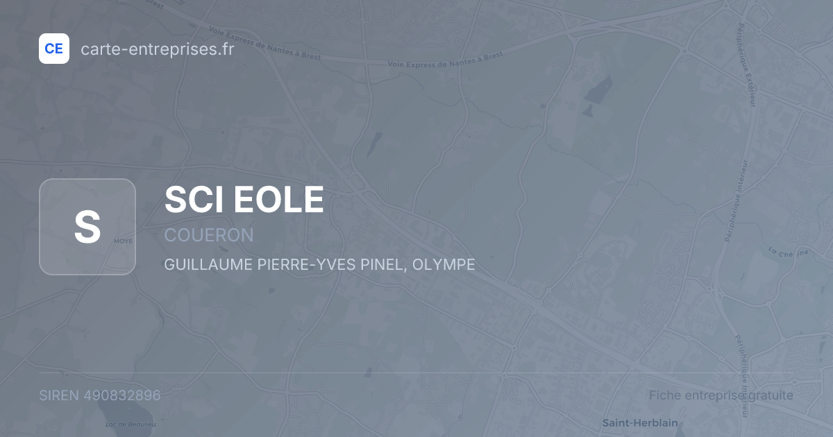 SCI EOLE — 490832896 — fiche entreprise