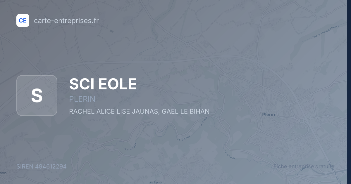 SCI EOLE — 494612294 — fiche entreprise