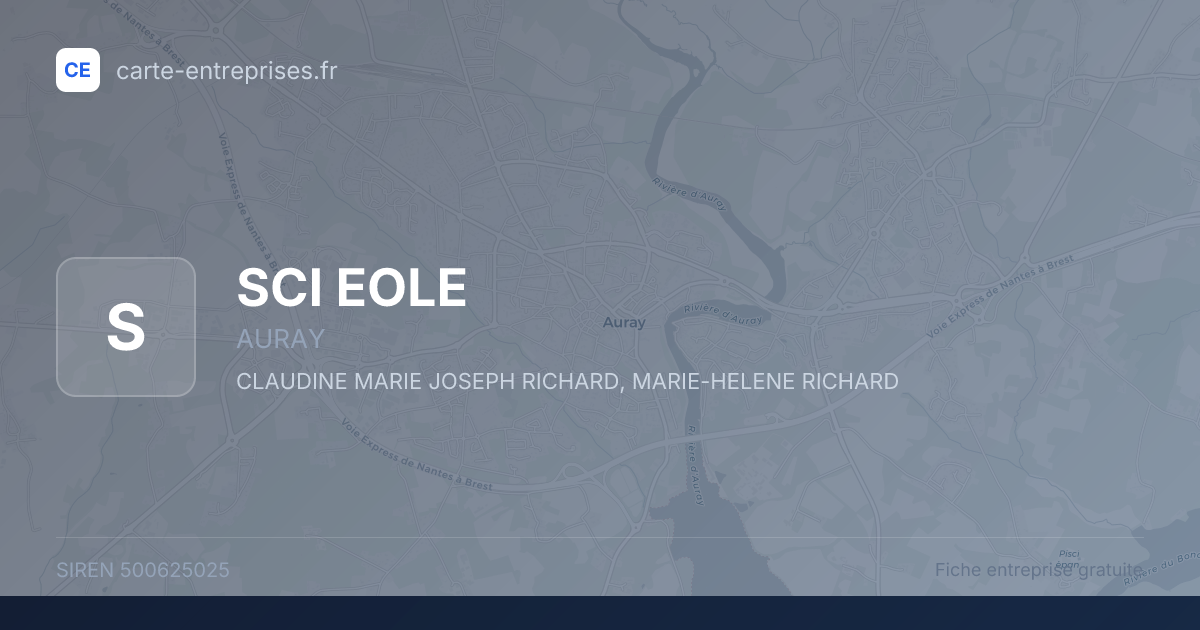 SCI EOLE — 500625025 — fiche entreprise