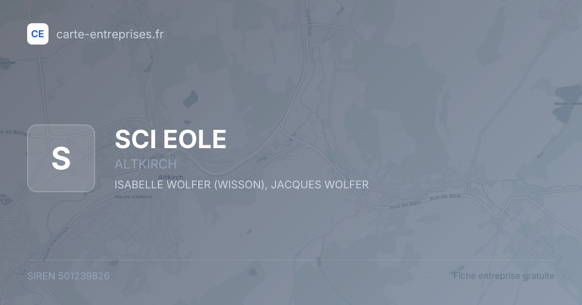 SCI EOLE — 501239826 — fiche entreprise