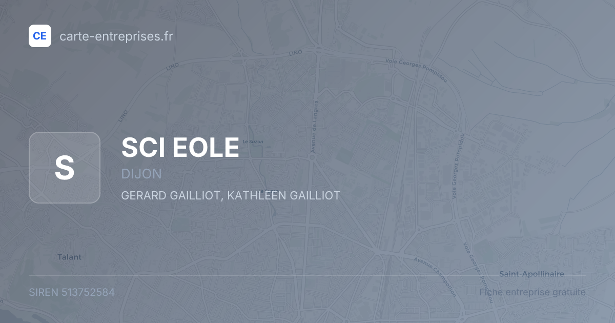 SCI EOLE — 513752584 — fiche entreprise