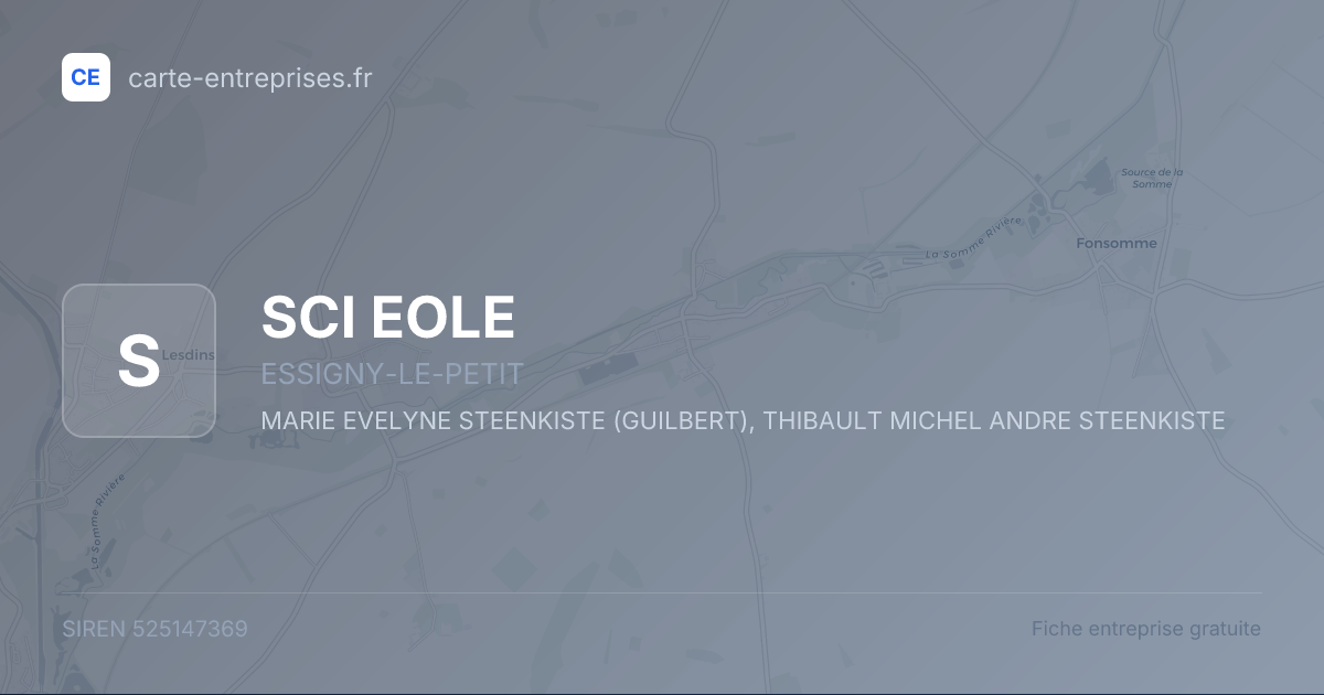 SCI EOLE — 525147369 — fiche entreprise