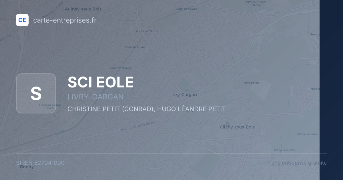 SCI EOLE — 527941090 — fiche entreprise