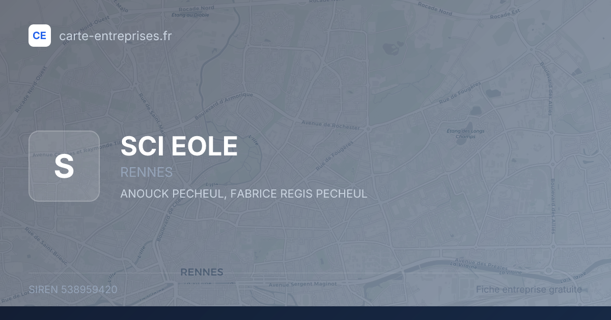 SCI EOLE — 538959420 — fiche entreprise