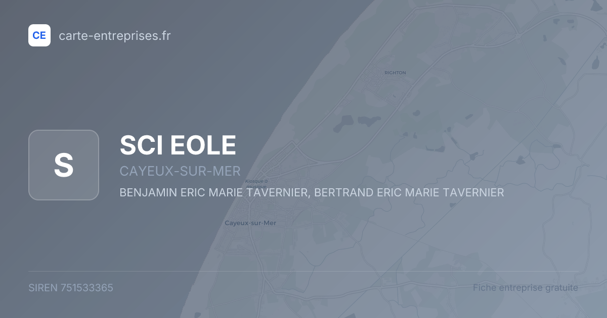 SCI EOLE — 751533365 — fiche entreprise