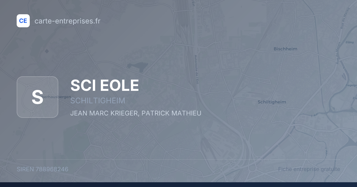 SCI EOLE — 788968246 — fiche entreprise