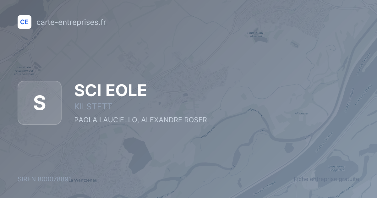 SCI EOLE — 800078891 — fiche entreprise