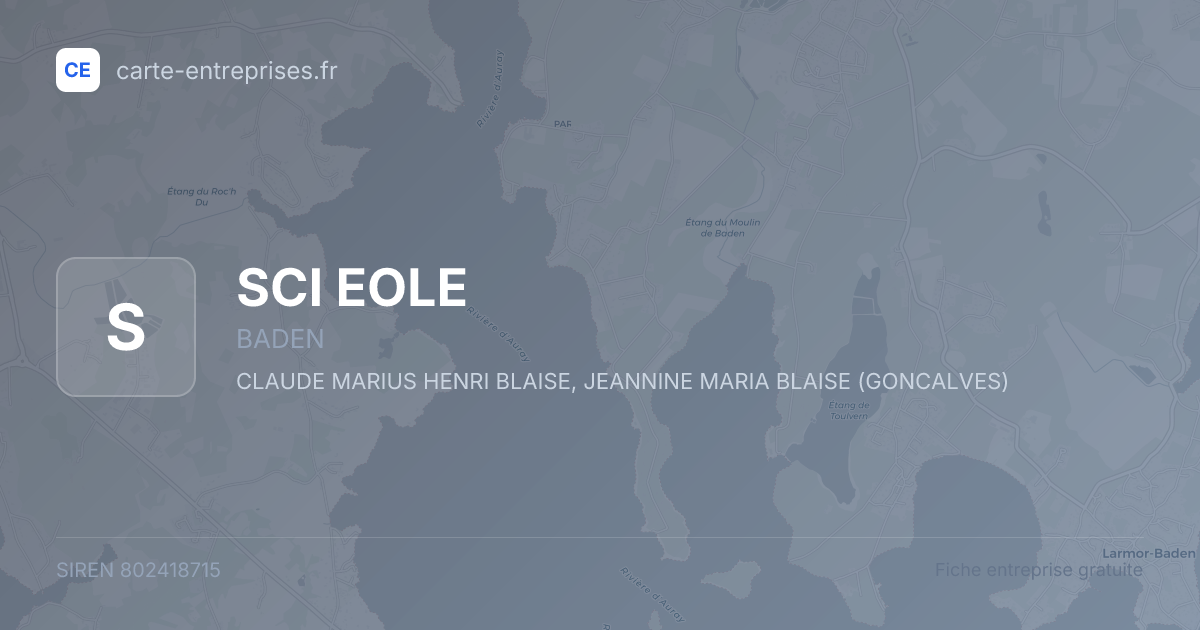 SCI EOLE — 802418715 — fiche entreprise
