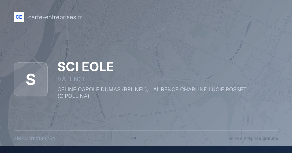 SCI EOLE — 912830254 — fiche entreprise