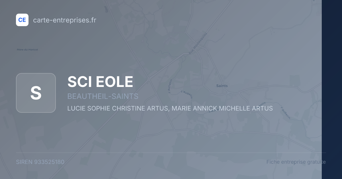 SCI EOLE — 933525180 — fiche entreprise