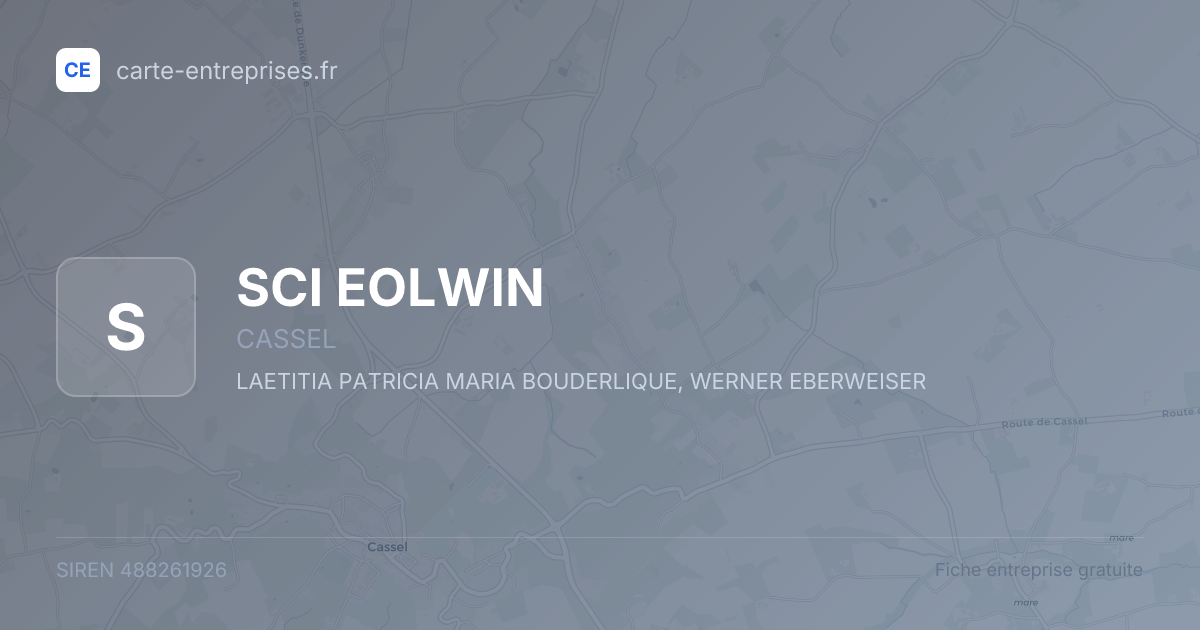 SCI EOLWIN — 488261926 — fiche entreprise