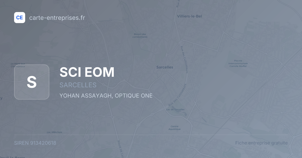 SCI EOM — 913420618 — fiche entreprise