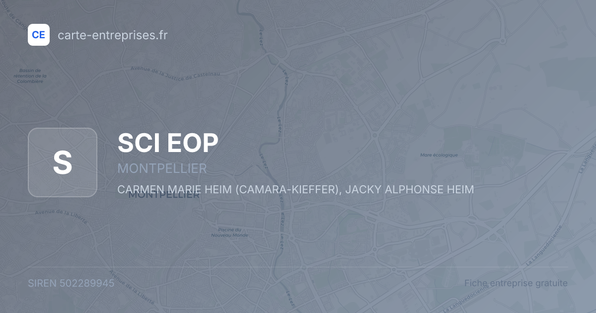 SCI EOP — 502289945 — fiche entreprise