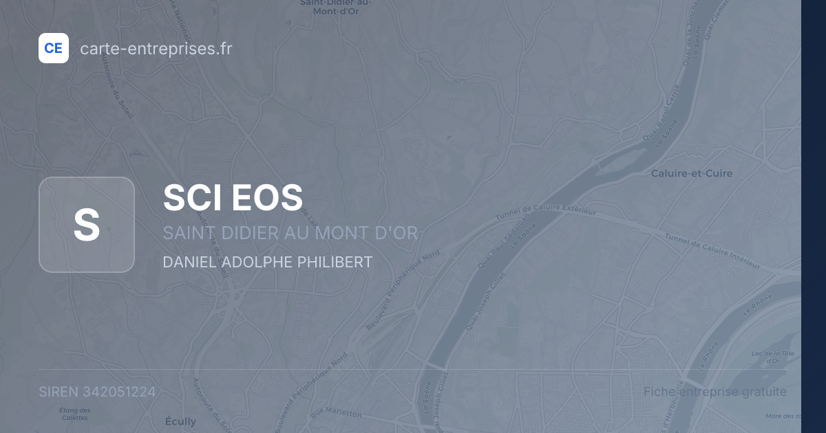 SCI EOS — 342051224 — fiche entreprise