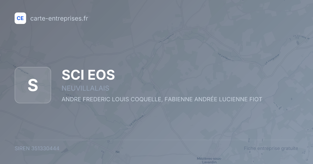 SCI EOS — 351330444 — fiche entreprise