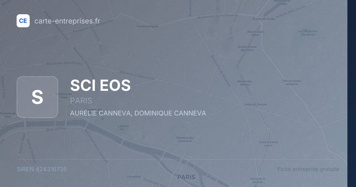 SCI EOS — 424316735 — fiche entreprise