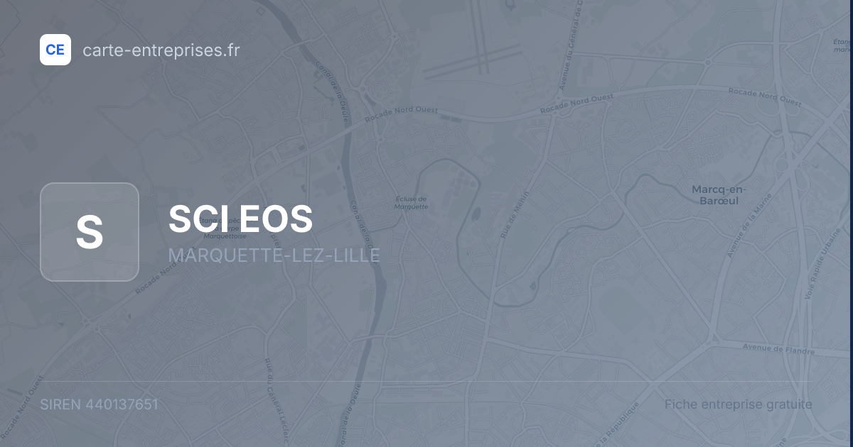 SCI EOS — 440137651 — fiche entreprise