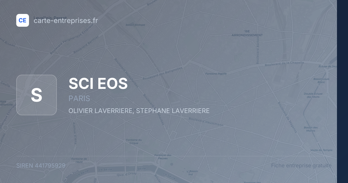 SCI EOS — 441795929 — fiche entreprise
