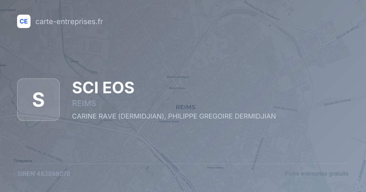 SCI EOS — 483898078 — fiche entreprise
