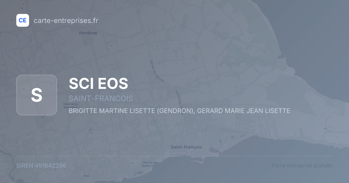 SCI EOS — 491642286 — fiche entreprise