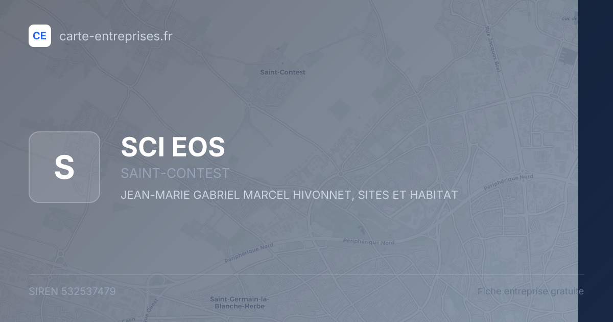 SCI EOS — 532537479 — fiche entreprise