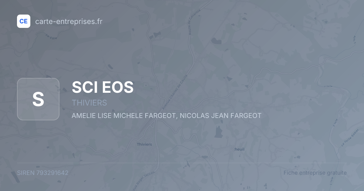 SCI EOS — 793291642 — fiche entreprise