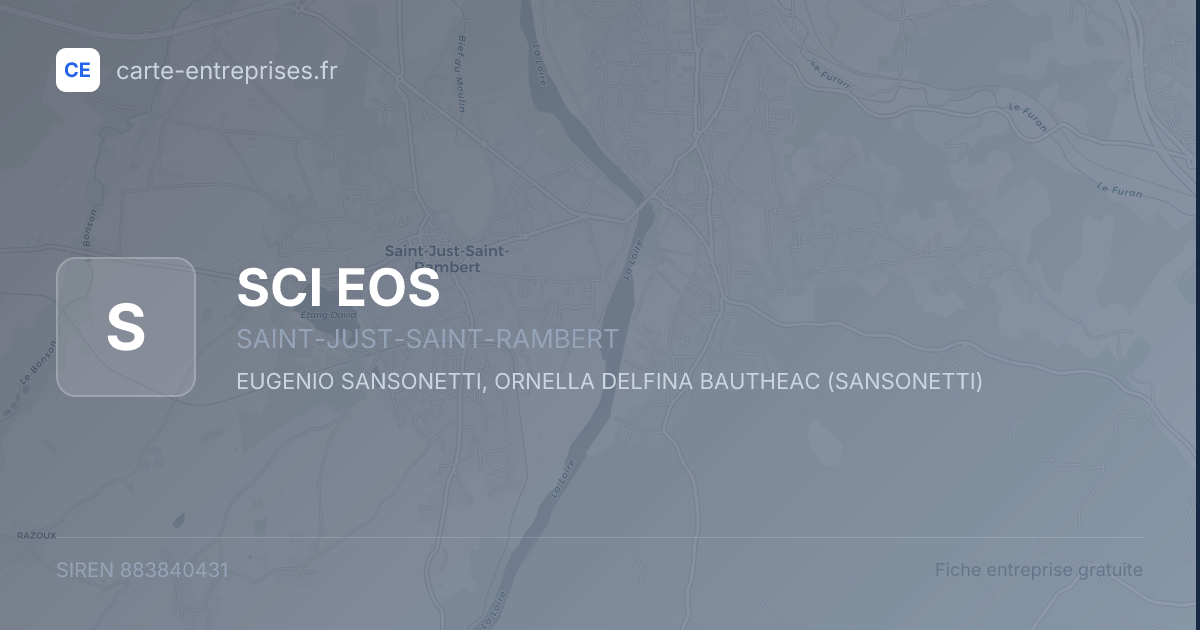 SCI EOS — 883840431 — fiche entreprise