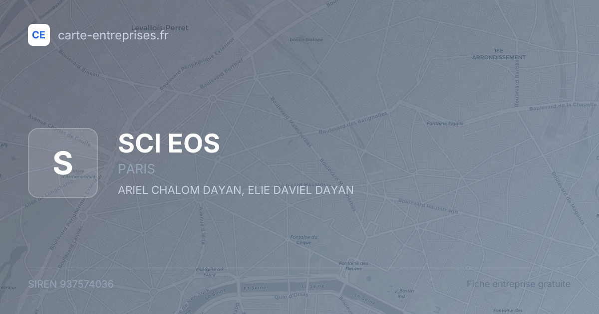 SCI EOS — 937574036 — fiche entreprise