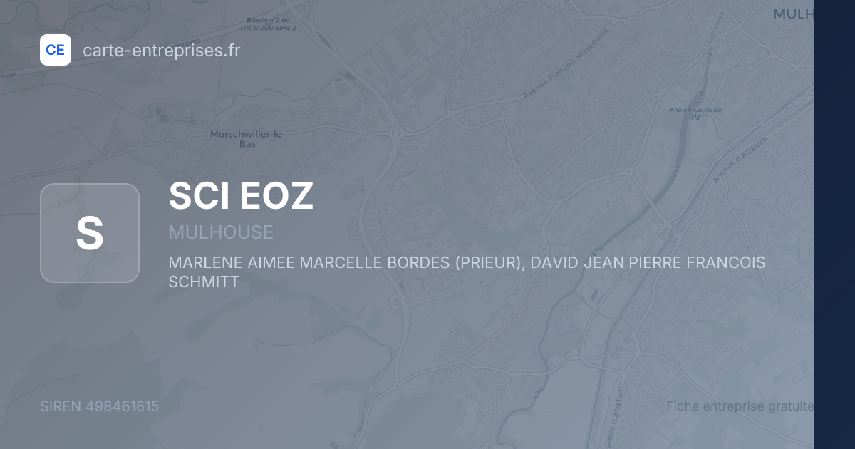 SCI EOZ — 498461615 — fiche entreprise