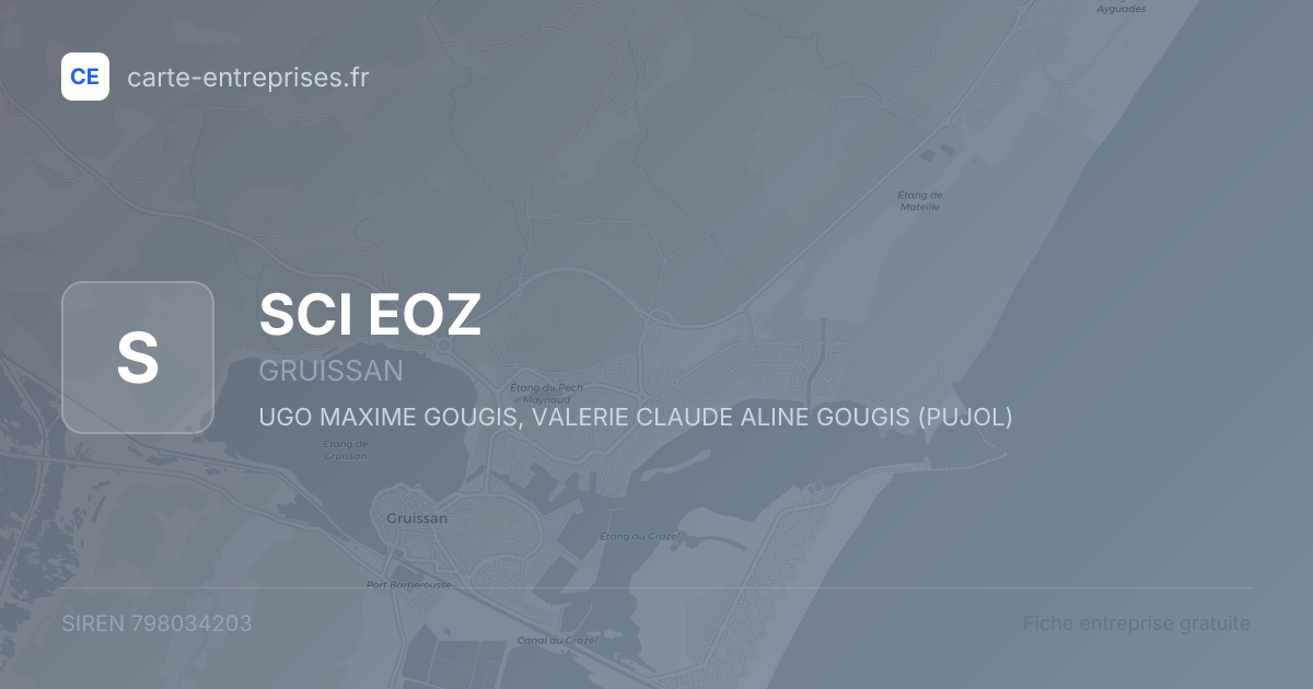 SCI EOZ — 798034203 — fiche entreprise