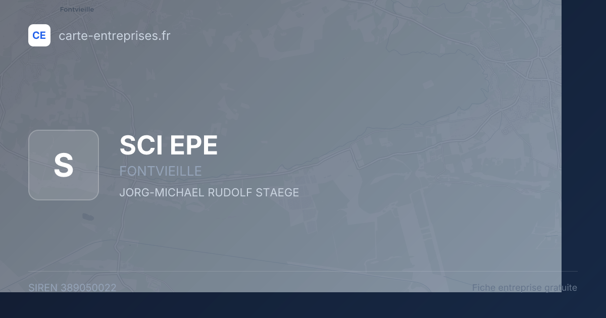 SCI EPE — 389050022 — fiche entreprise