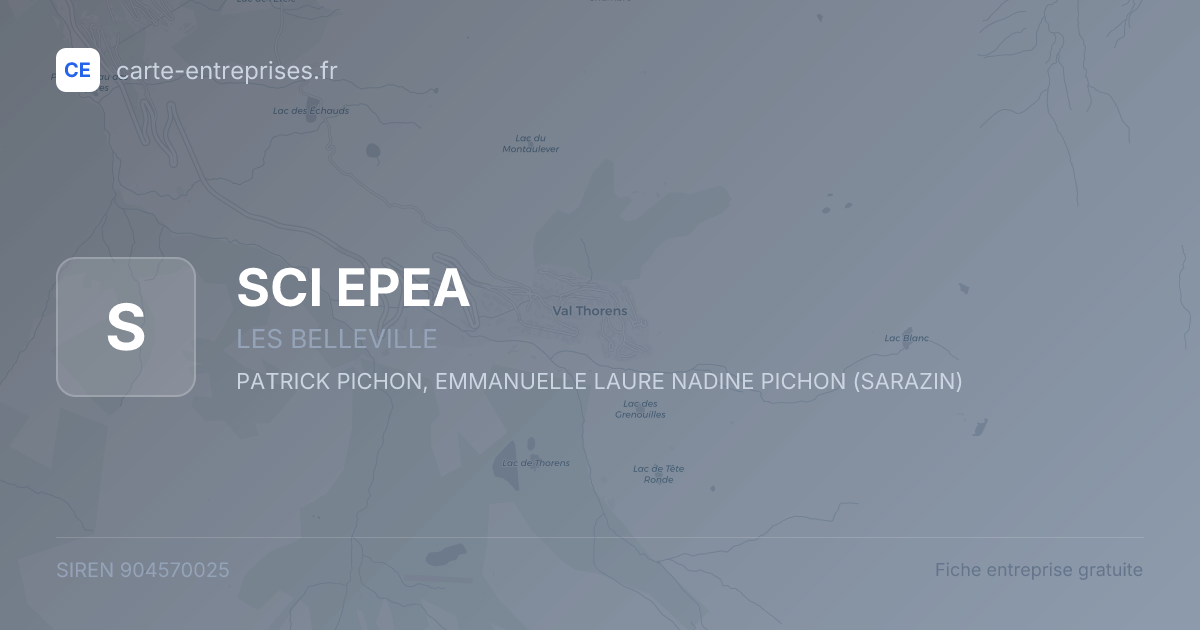 SCI EPEA — 904570025 — fiche entreprise