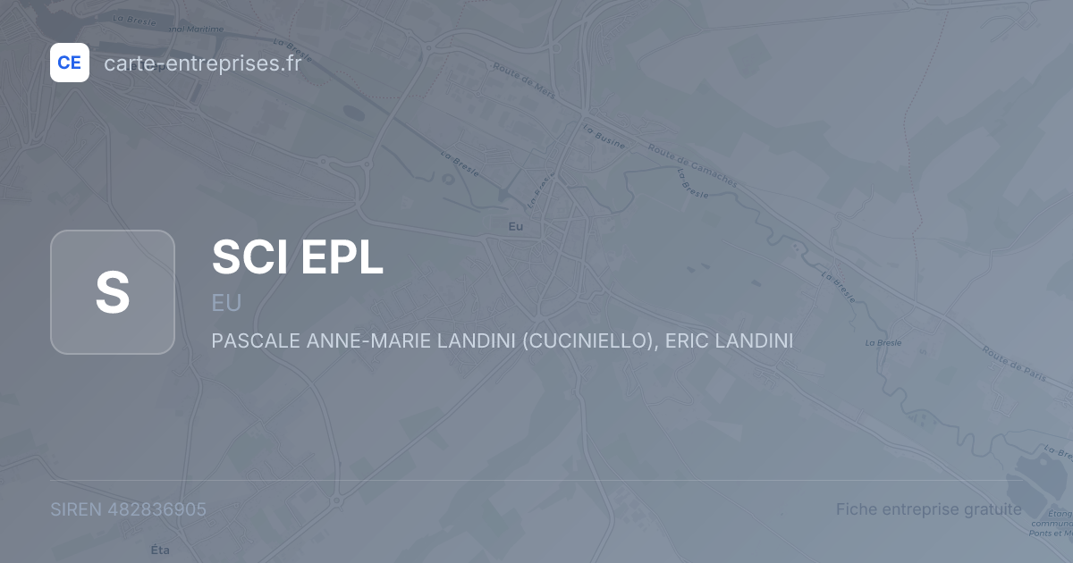 SCI EPL — 482836905 — fiche entreprise
