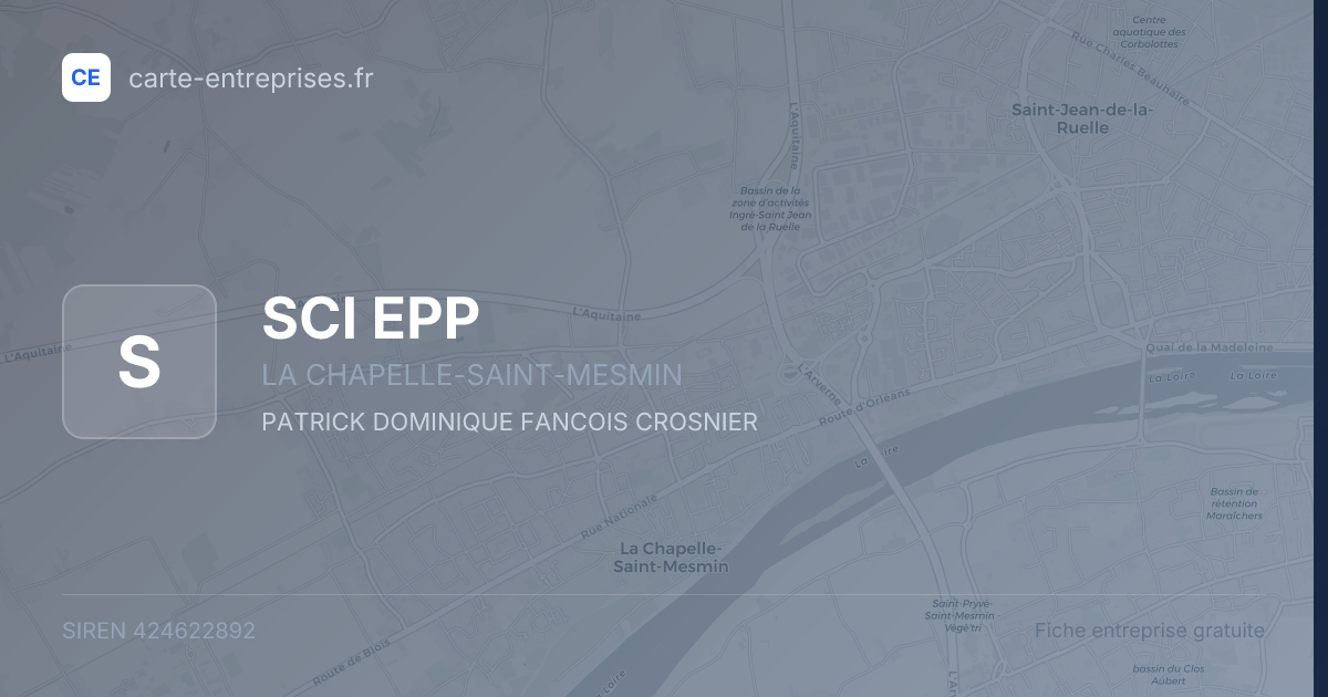 SCI EPP — 424622892 — fiche entreprise