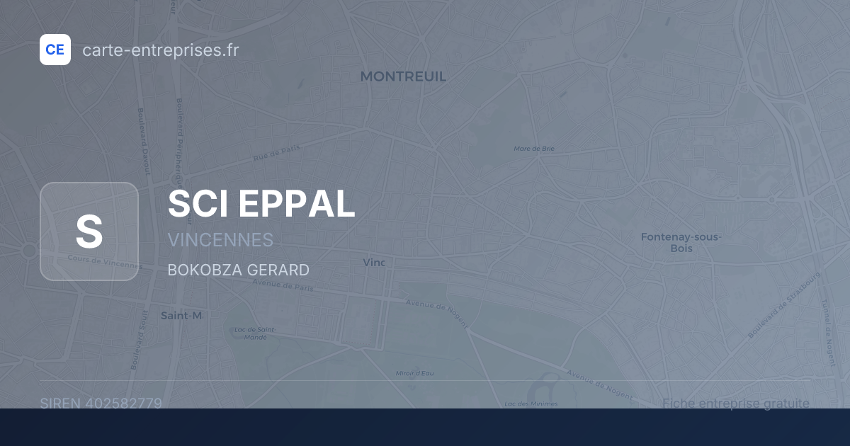SCI EPPAL — 402582779 — fiche entreprise
