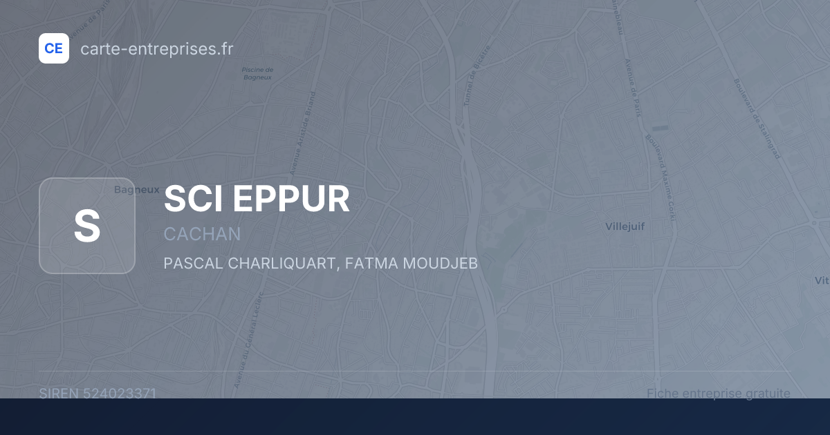 SCI EPPUR — 524023371 — fiche entreprise