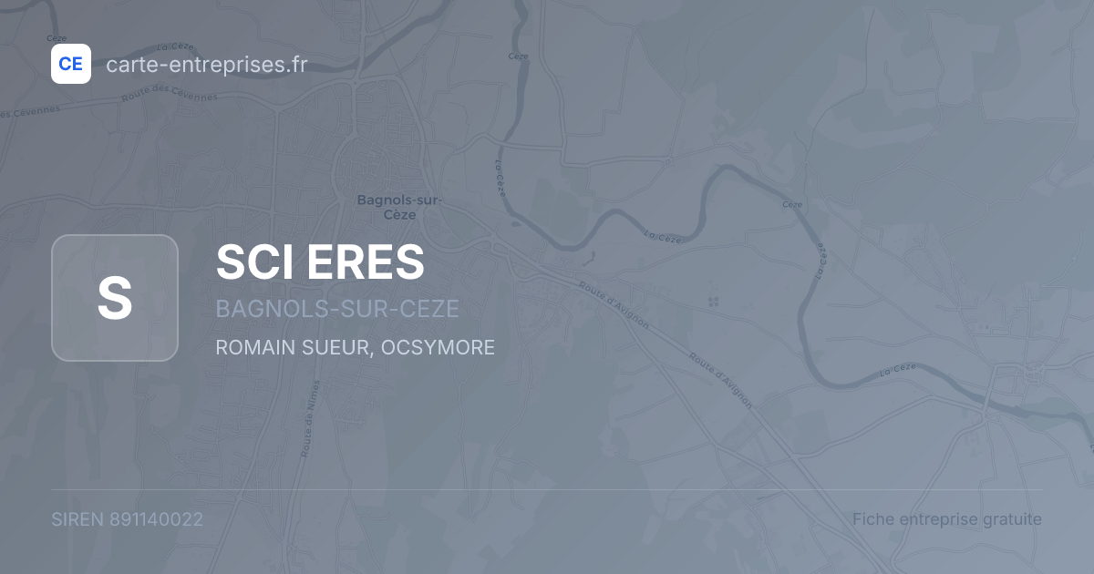 SCI ERES — 891140022 — fiche entreprise