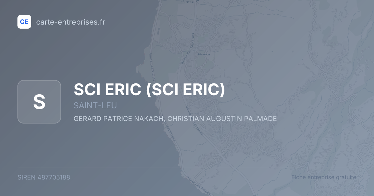 SCI ERIC — 487705188 — fiche entreprise