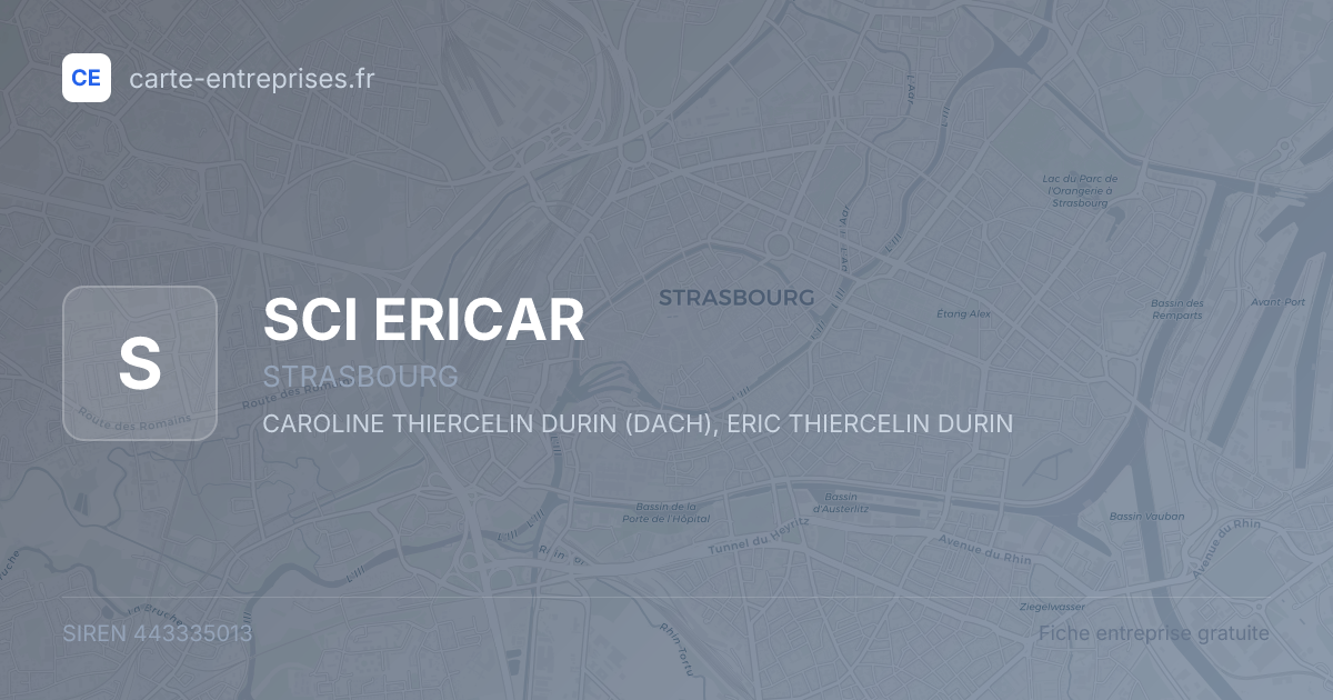 SCI ERICAR — 443335013 — fiche entreprise
