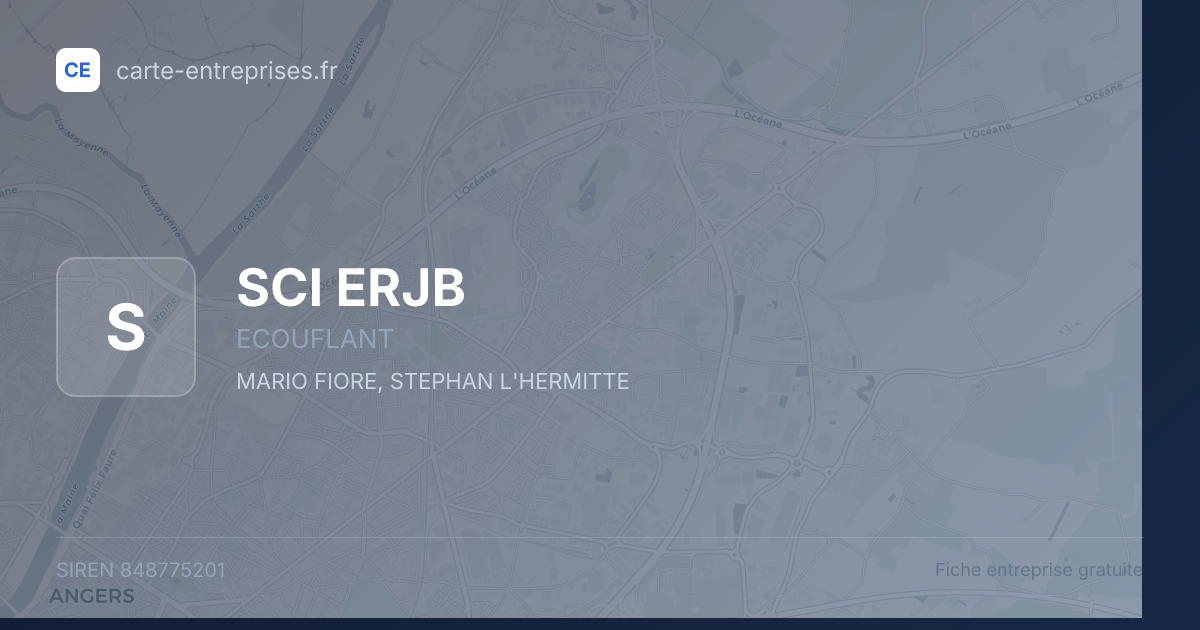 SCI ERJB — 848775201 — fiche entreprise