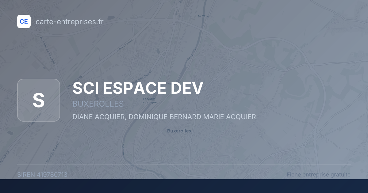 SCI ESPACE DEV — 419780713 — fiche entreprise